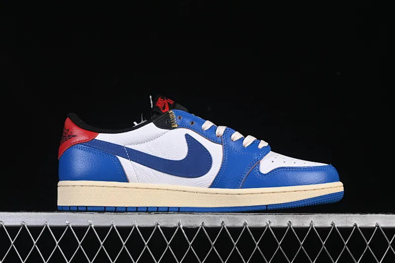 All categories Air Jordan Jordan series basketball shoes Air Jordan 1 Low Air Jordan 1 Low AJ1 Joe 1 UN blue and white low-top cultural and casual sneakers HQ6998-146